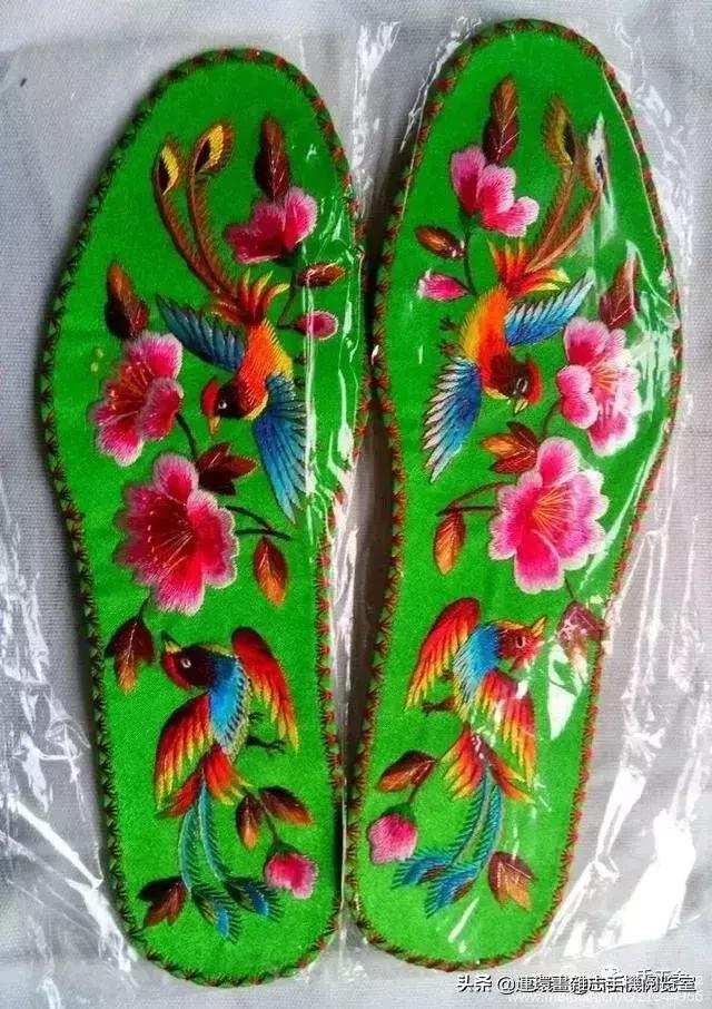 手工绣花鞋垫纯手工鞋垫,最厉害的鞋垫