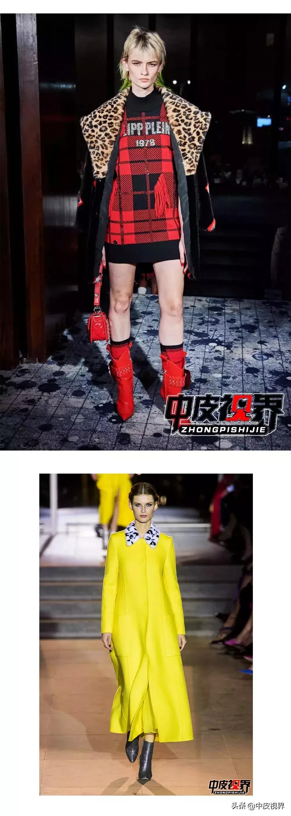 2023年流行趋势皮草,豹纹拼接皮草