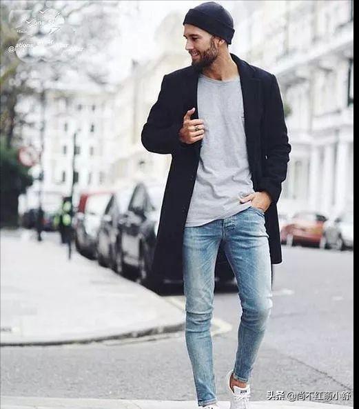 直筒潮流牛仔裤男士穿搭,男士现在流行穿什么版型牛仔裤