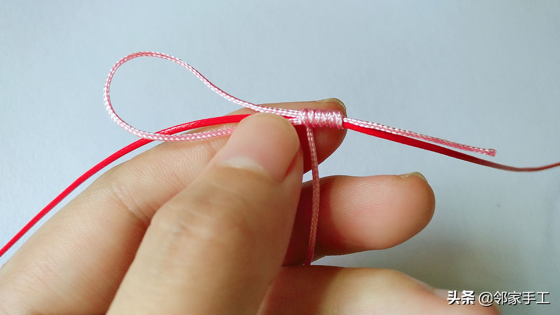 编绳绕线的教程慢动作,手工编织绕线技巧