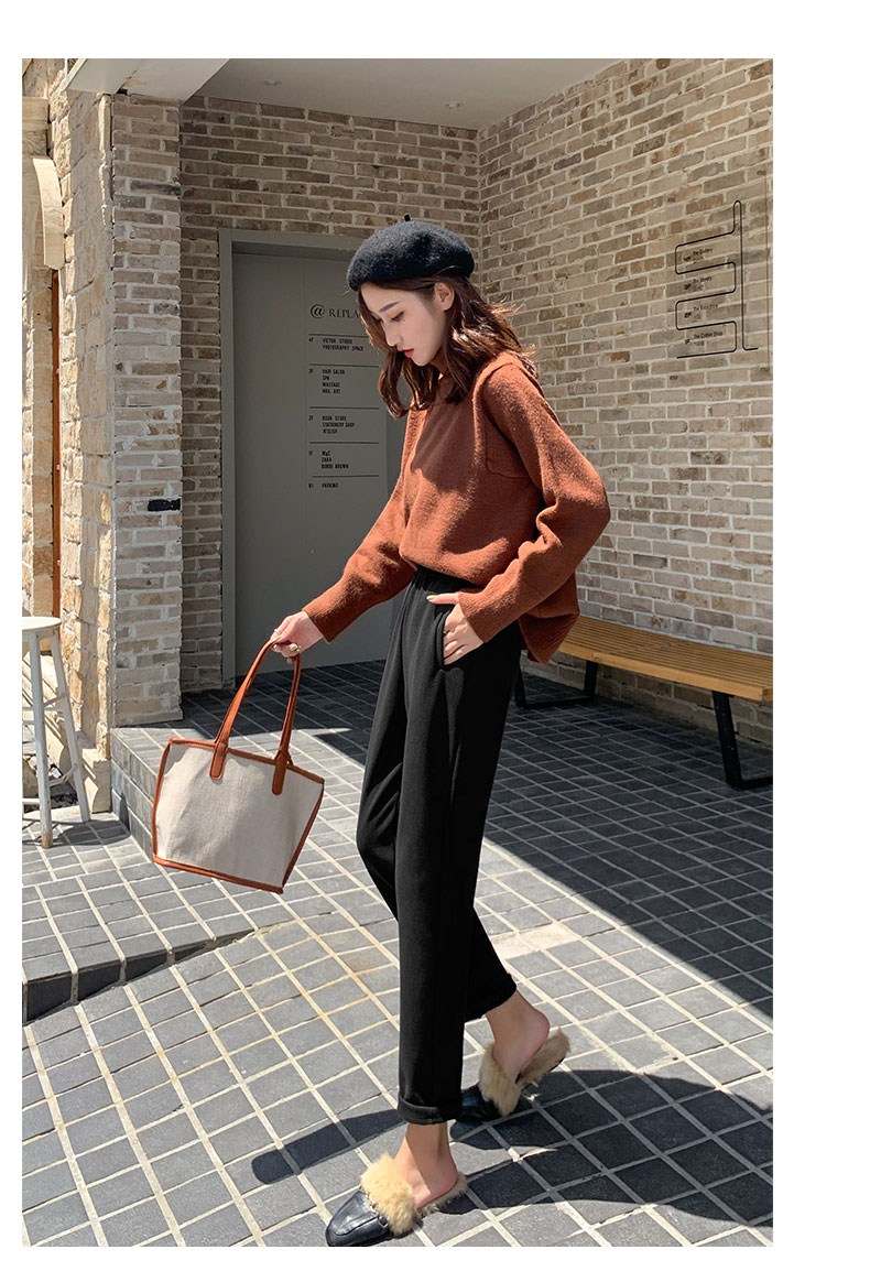 今年最流行的牛仔哈伦裤高腰,高腰百搭哈伦裤时尚垂直感