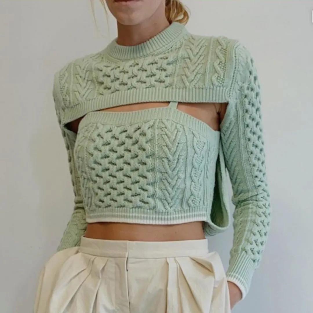 气质针织秋冬穿搭一整套,明星同款针织衫日常穿搭