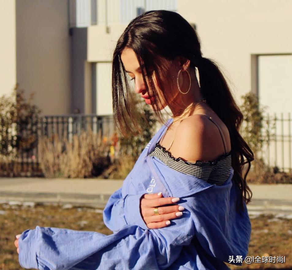 法国新星模特，娇羞柔美美人痣性感少女的法式优雅风