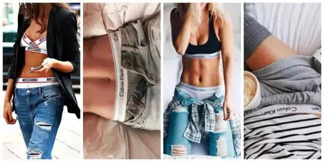 ck打底裤外穿,ck露边牛仔裤