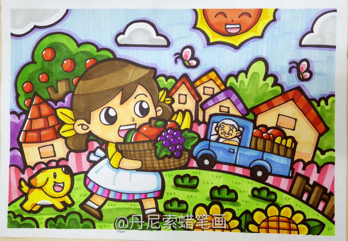 8-12岁儿童绘画范画,简单又好画的儿童画大全