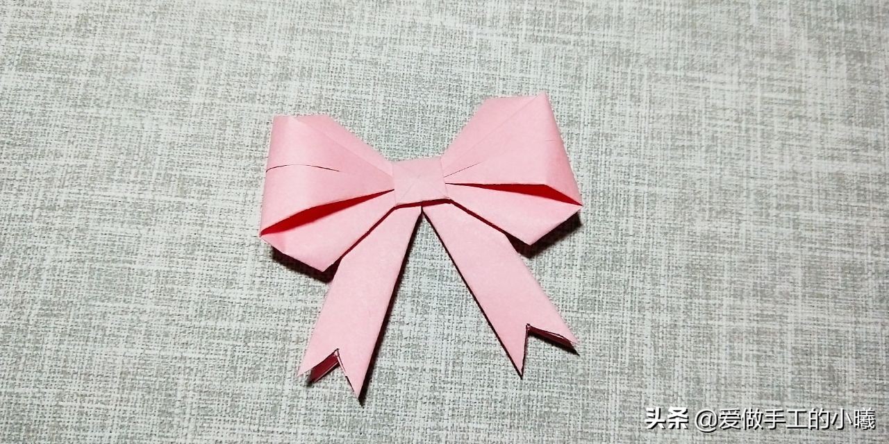 蝴蝶结折纸怎样贴在贺卡上好看,折纸简单又漂亮的蝴蝶结收纳盒