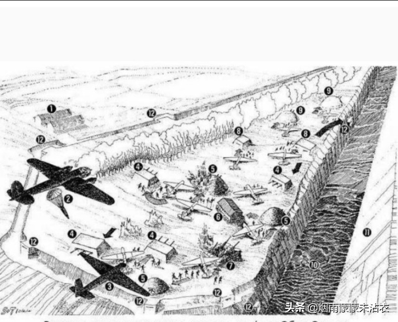 绿魔德国空降兵,德国绿魔伞兵和英国红魔伞兵相遇