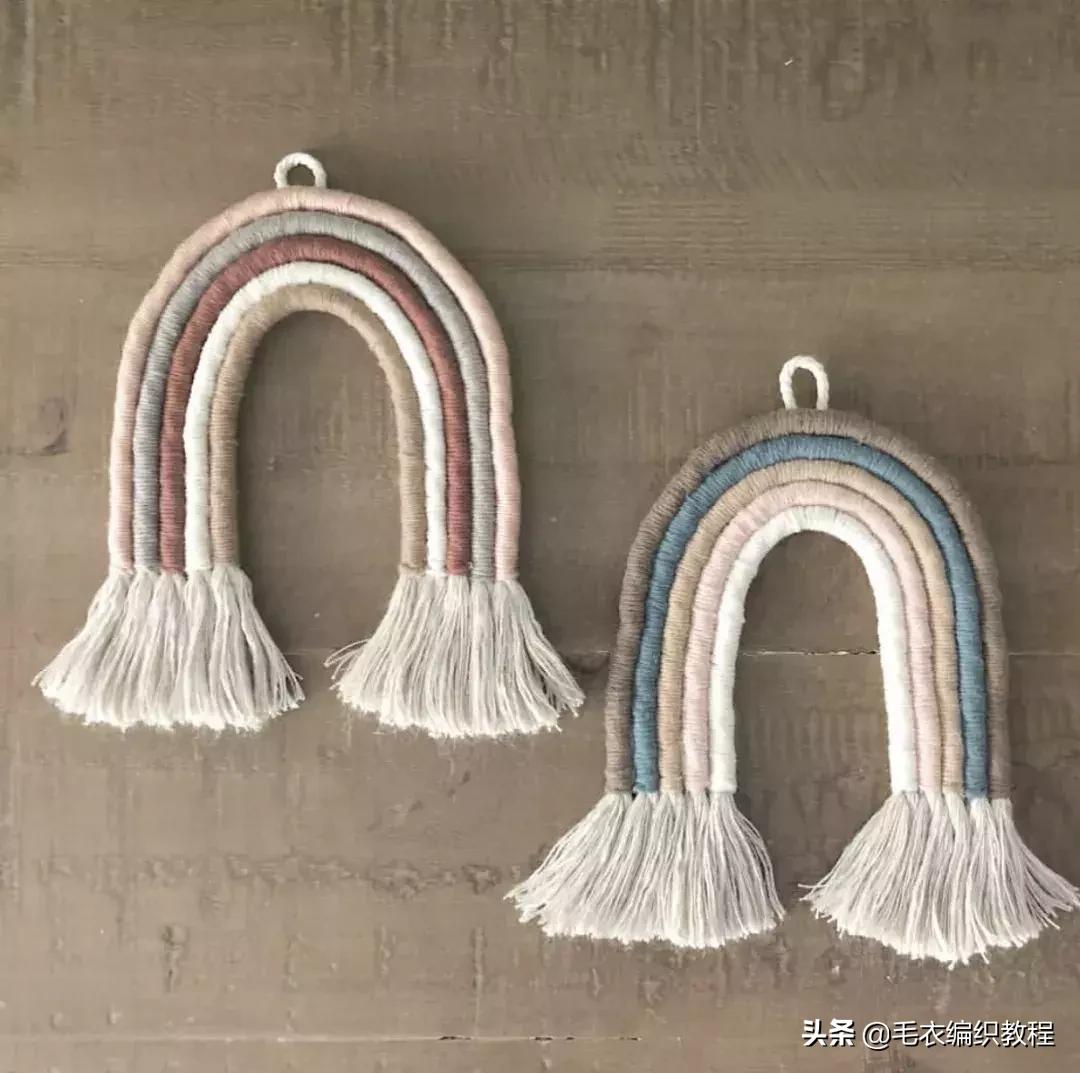 简单易做的挂毯,自制彩虹挂毯
