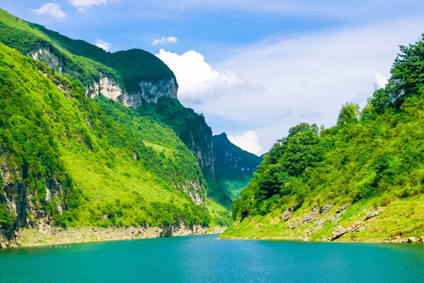 贵州乌江源百里画廊风景观景台,贵阳百里画廊