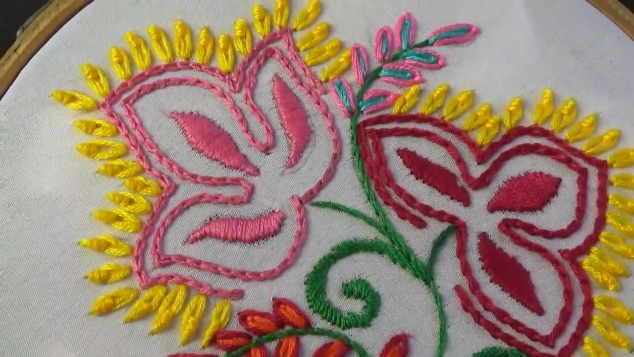 手工刺绣的花怎么绣,手工刺绣小花朵怎么绣好看