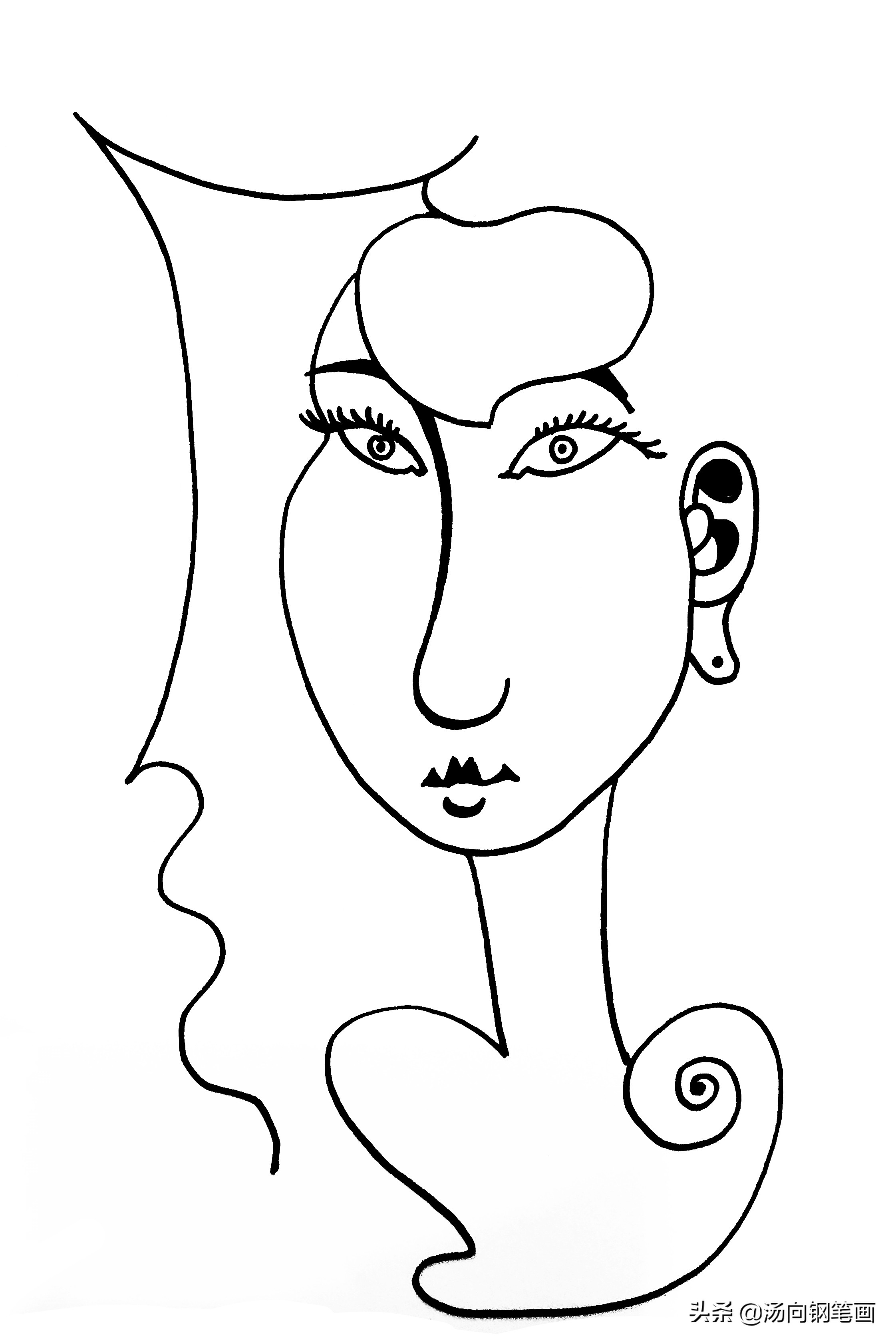 钢笔画零基础入门教程7,7-10岁儿童画画用钢笔画