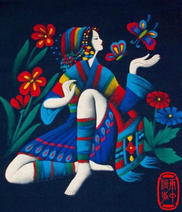 贵州扎染艺术简介,苗族蜡染艺术作品欣赏