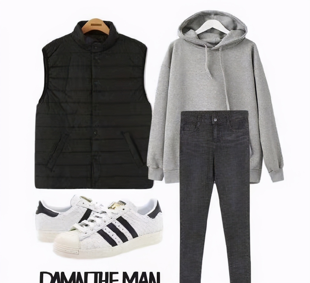 时髦洋气的灰色宽松卫衣穿搭,春季灰色卫衣日常穿搭