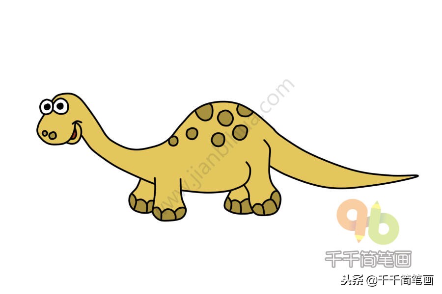 简笔画100个恐龙9-10岁,儿童简笔画恐龙大全简单又漂亮