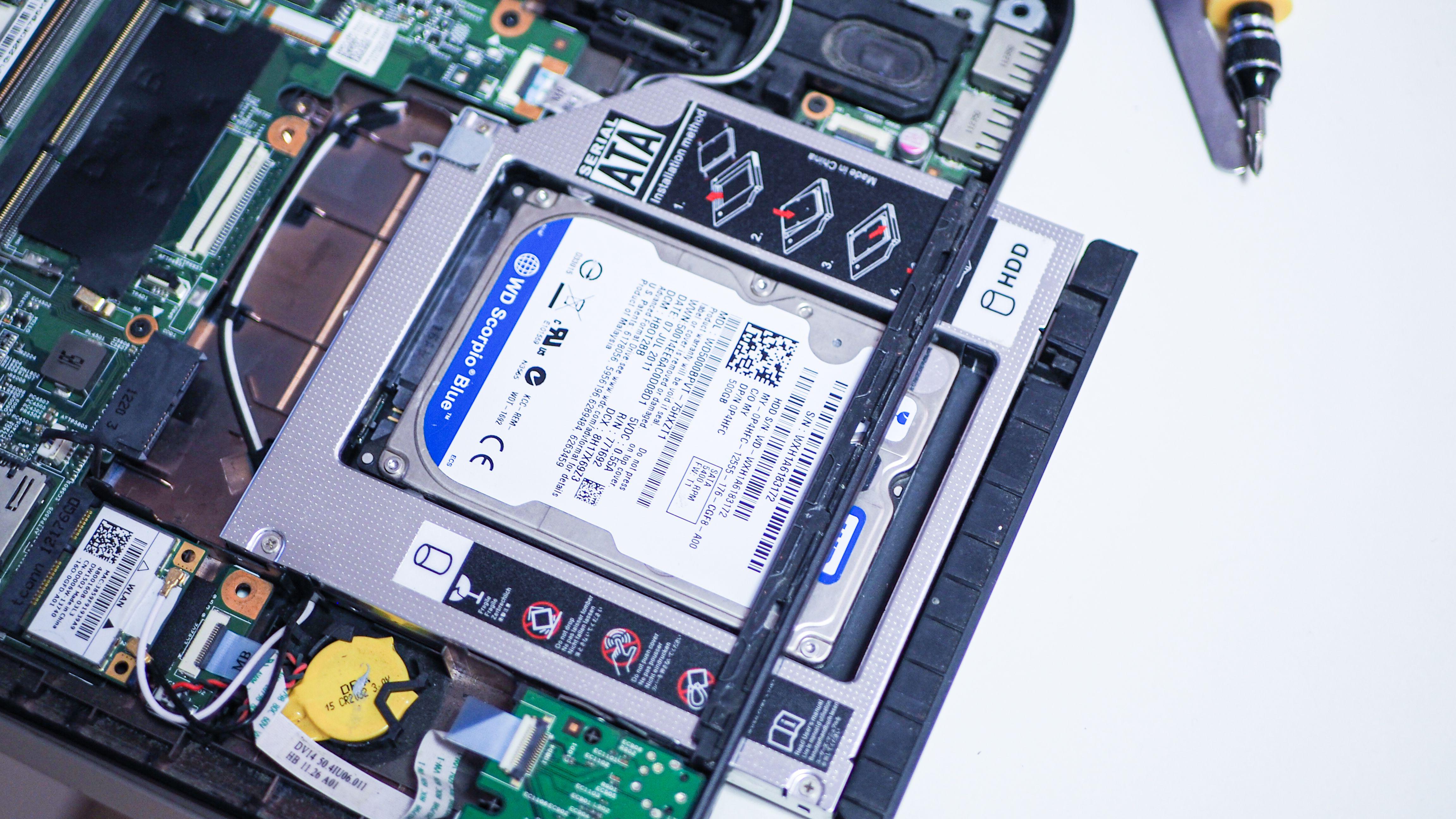 旧笔记本换固态和内存,旧电脑光驱改造cd机