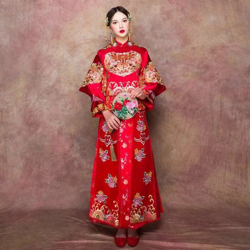 最适合穿中式嫁衣,新款秀禾服新娘礼服中式嫁衣