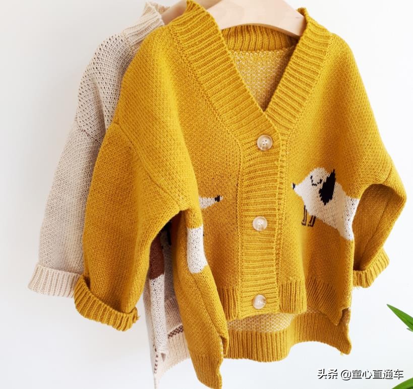 童装秋冬季新款刺绣针织衫,童装韩系风秋装针织