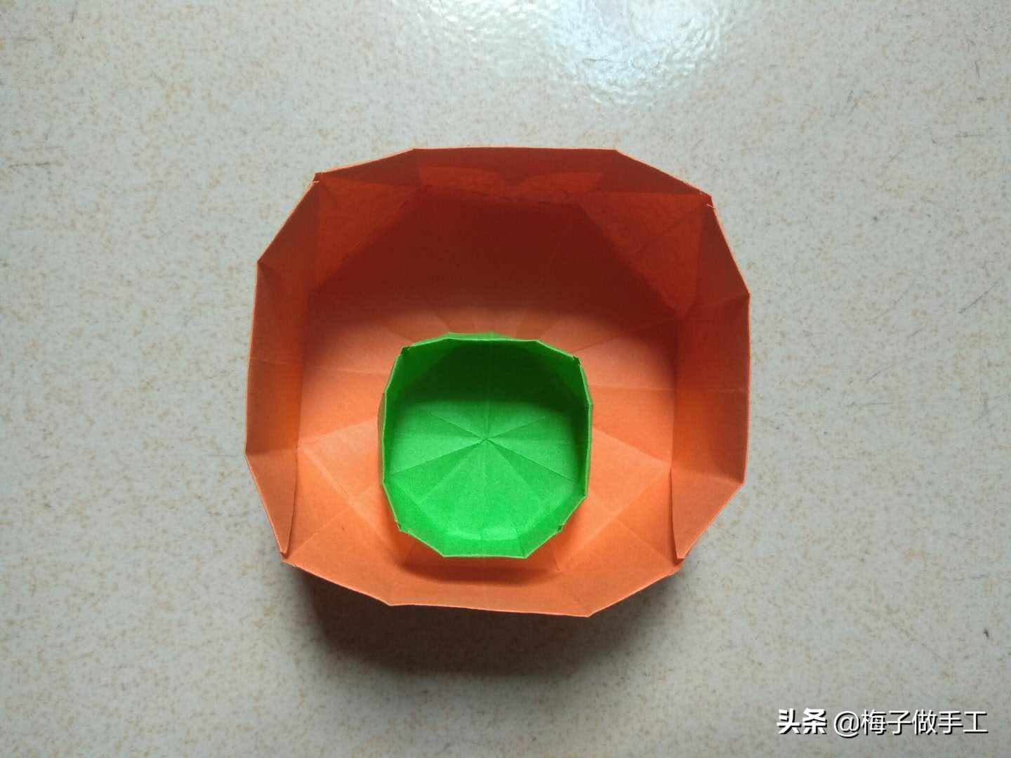 手工纸碗折纸制作,折纸碗最简单的折法