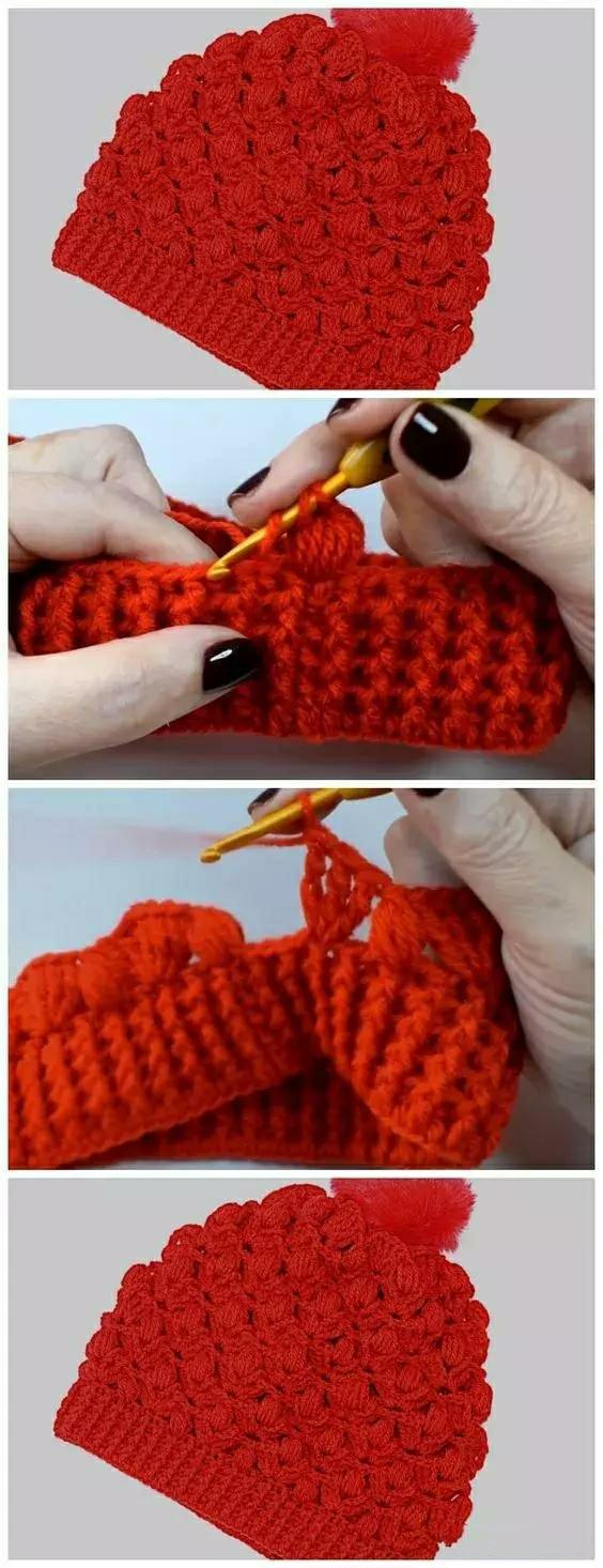 简单又漂亮的毛线帽子教程,可爱又简单的毛线帽子教程