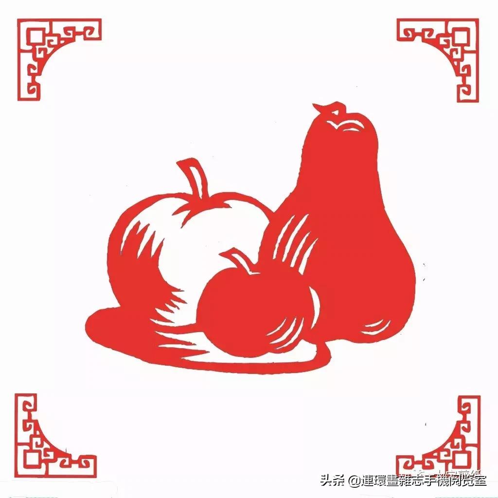 蔬菜剪纸画图片,瓜果蔬菜剪纸作品图片