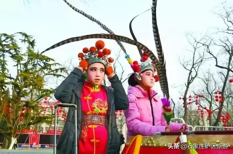 矿区红脸社火在贾庄古镇展演,非遗矿区红脸社火赴石家庄市展演
