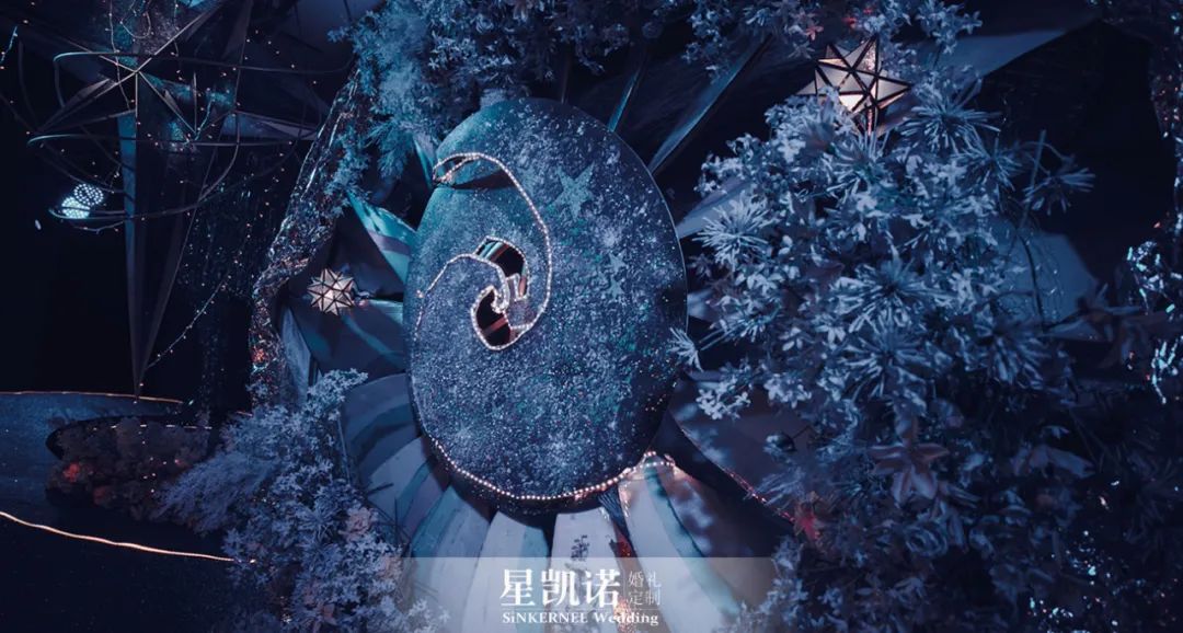 一整个触手可及的宇宙星河，把仰望的星空搬进婚礼，繁星璀璨