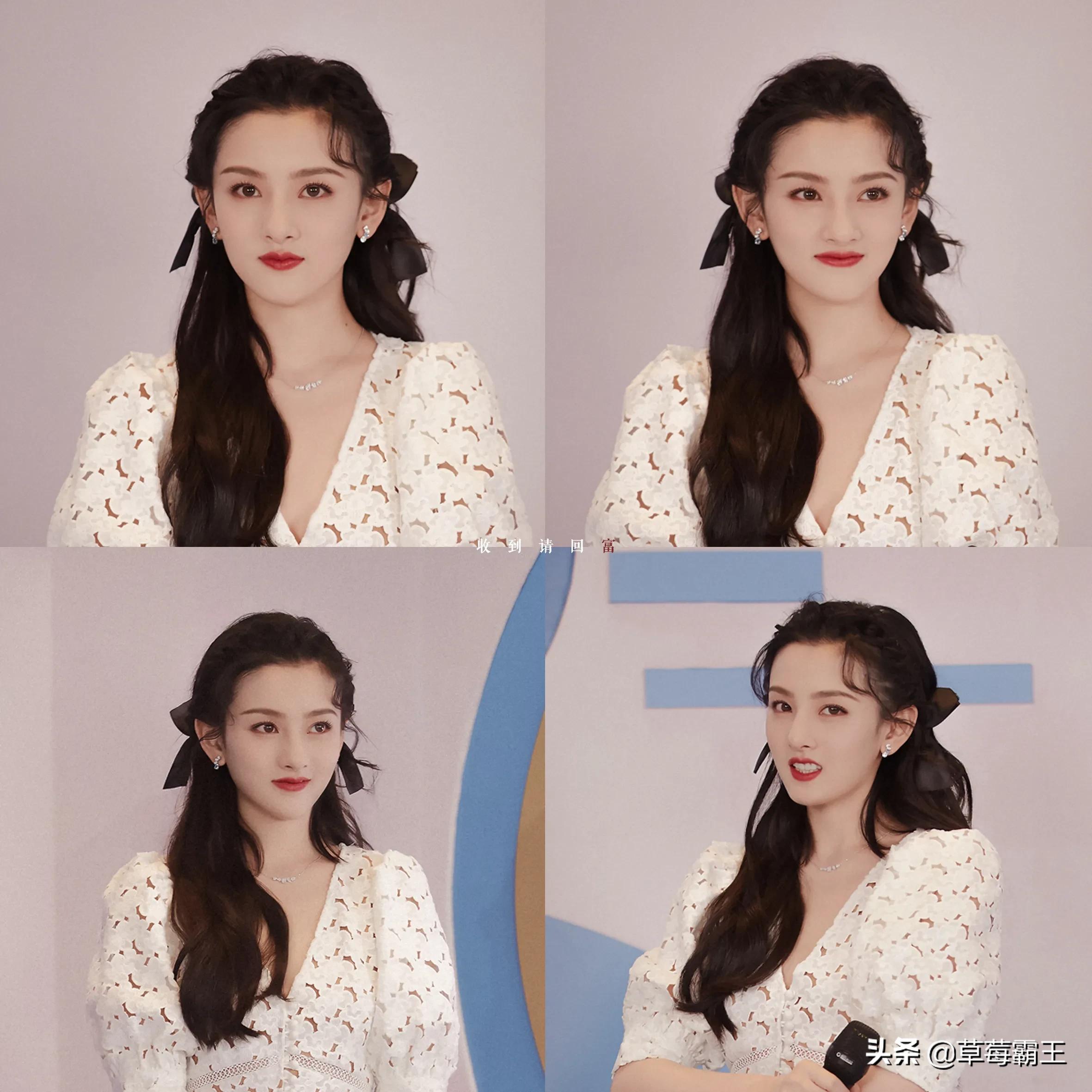 8位标准的都市美女，古装扮相略显违和，一换上现代装就艳丽逼人