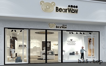 最新童装店双门头装修效果图,童装店怎么装修才有顾客