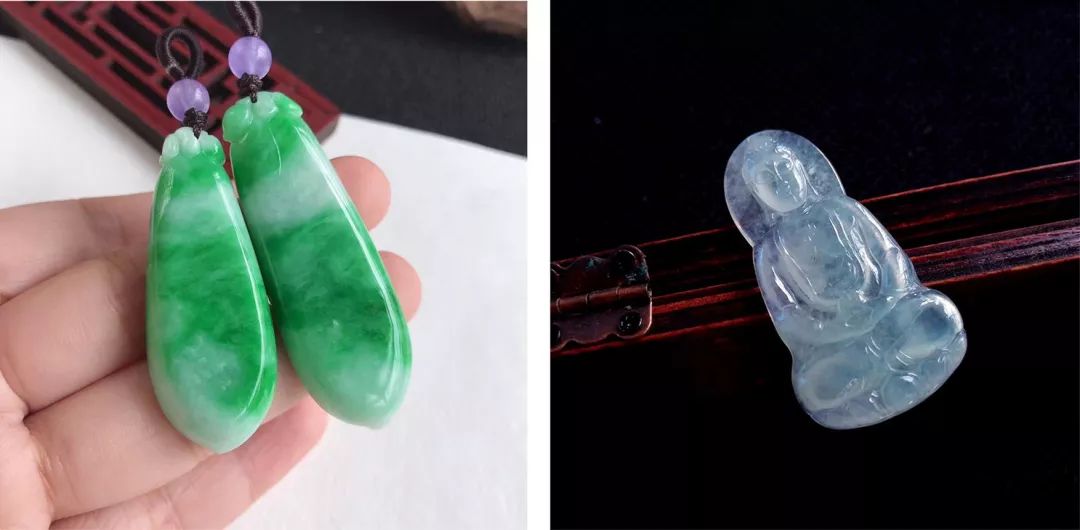 独龙玉和水沫子哪个更像翡翠,水沫子与冰种翡翠打灯对比