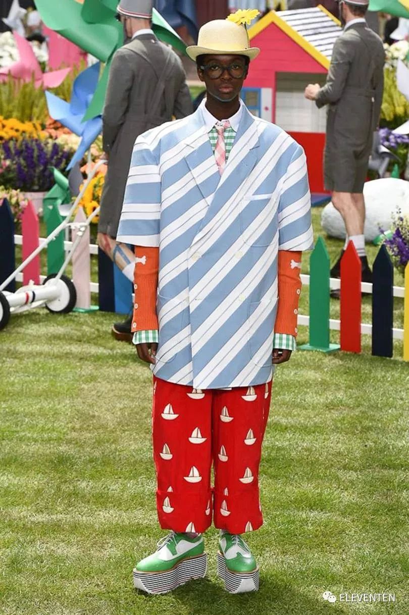 thombrowne2018男装,ThomBrowne2018春夏男装闭场造型