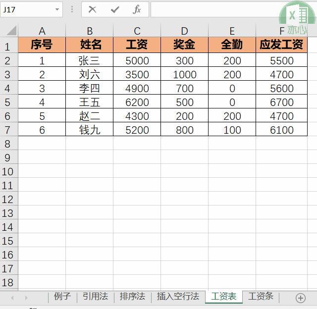wps工资条制作方法,电子工资条制作方法