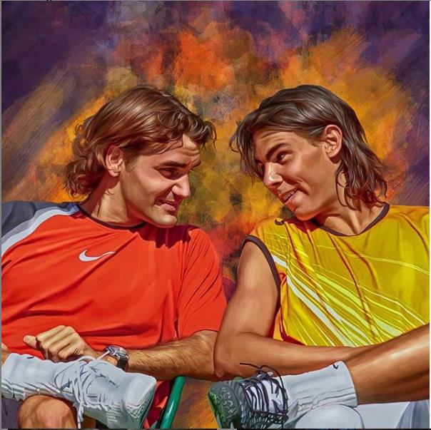 费德勒和纳达尔相爱相杀,纳达尔和费德勒首次对决