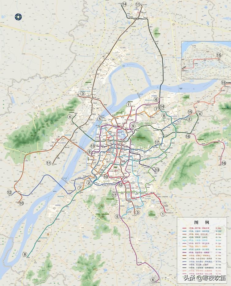 南京地铁通车里程和在建里程,南京未来五年地铁里程一千公里