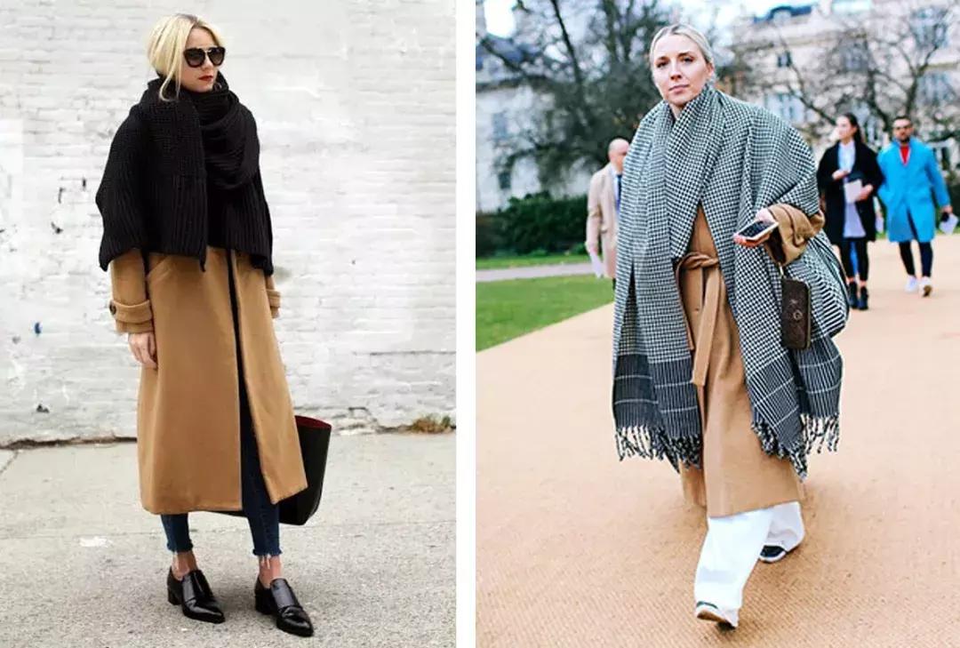 适合羽绒服显脸小围巾的系法,怎么给女生系围巾不会显脸小