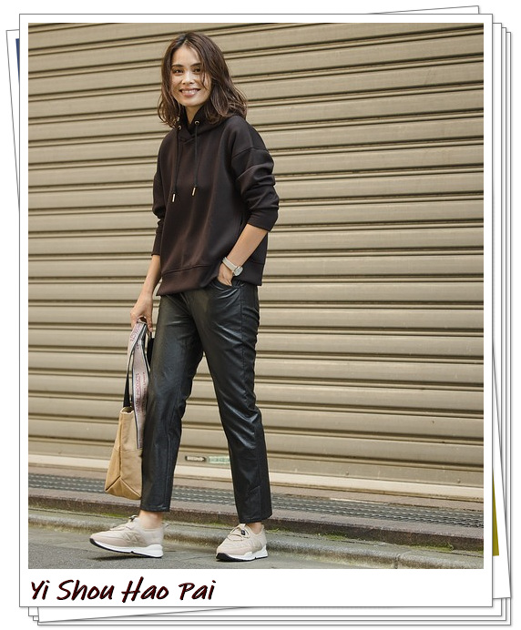 2020皮裤怎么搭配好看,冬季宽松长皮裤怎么搭配好看