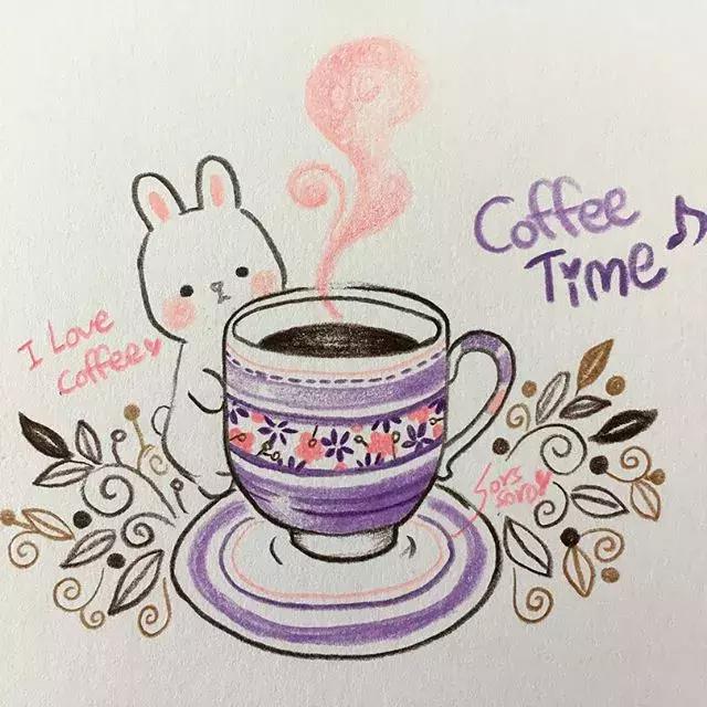 彩铅画古风人物简笔画,彩铅荷花简笔画几分钟就能学会