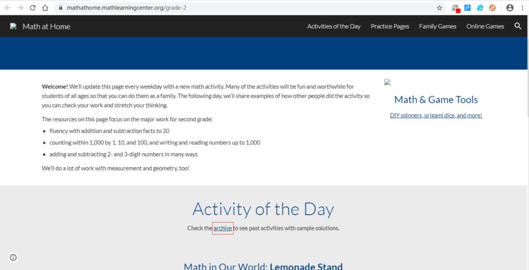 美国数学学习中心，一个能免费在家从小学到大的数学网站