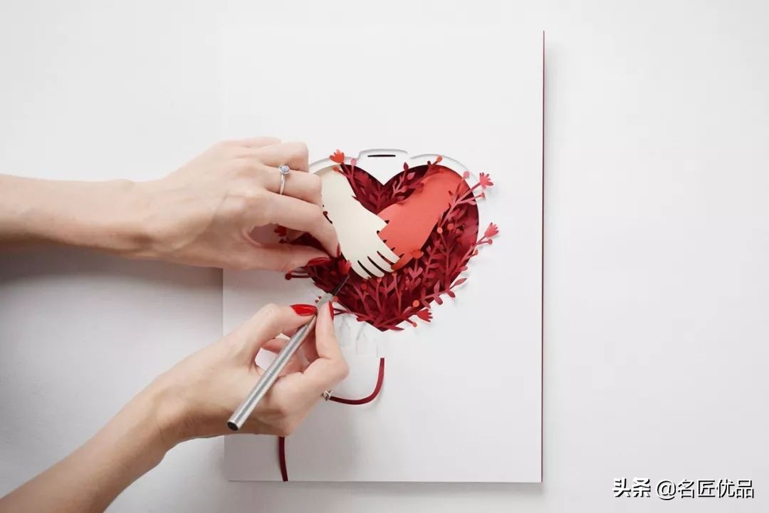 适合做多层立体纸雕的图,屋子半立体纸雕