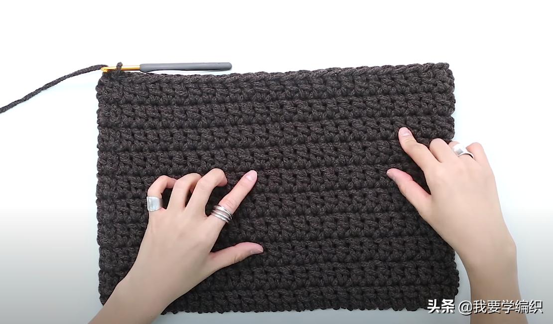 最简单钩编小包包,手工钩织迷你版手提包包编织教程