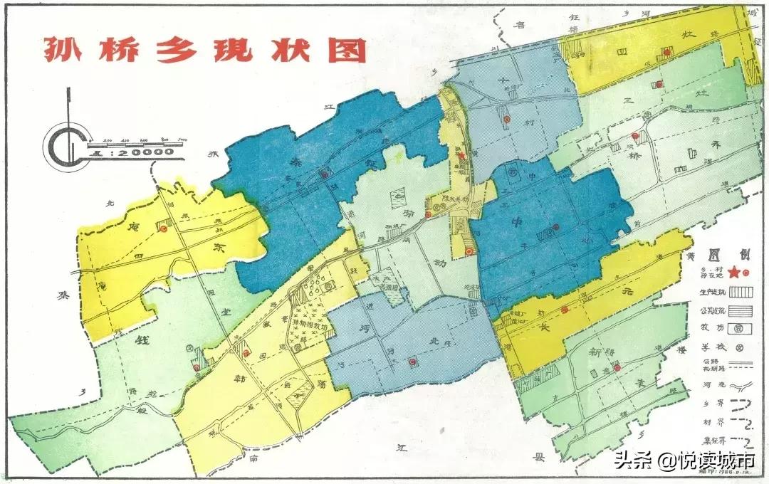 在饱览地图之美回顾孙桥集镇和孙小桥乡、孙桥建制镇的历史