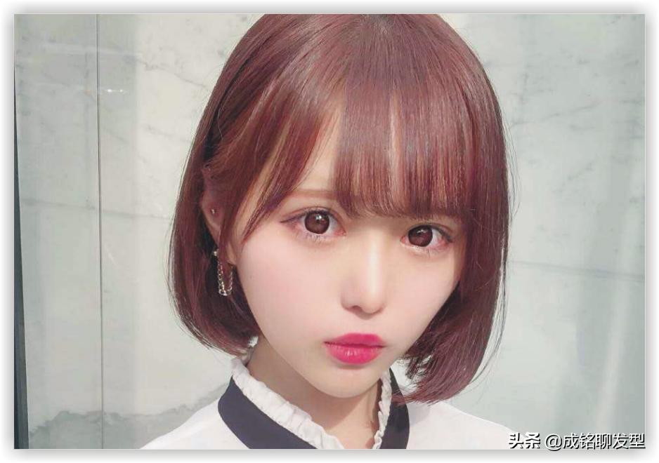 谁说圆脸不适合狼尾,圆脸短发不要刘海发型酷酷的
