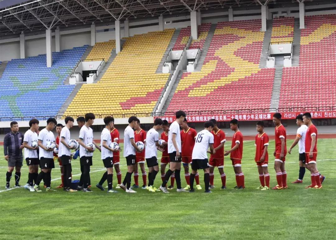 ​中国珲春市-朝鲜罗先市缔结友好城市关系二十周年青少年足球赛开赛