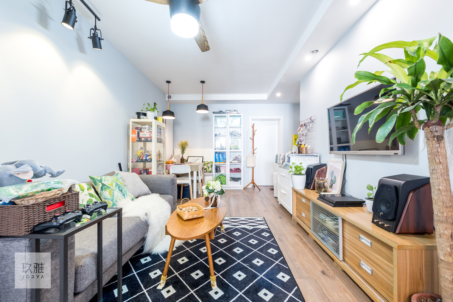 石家庄现代简约设计案例,春意盎然装修风格