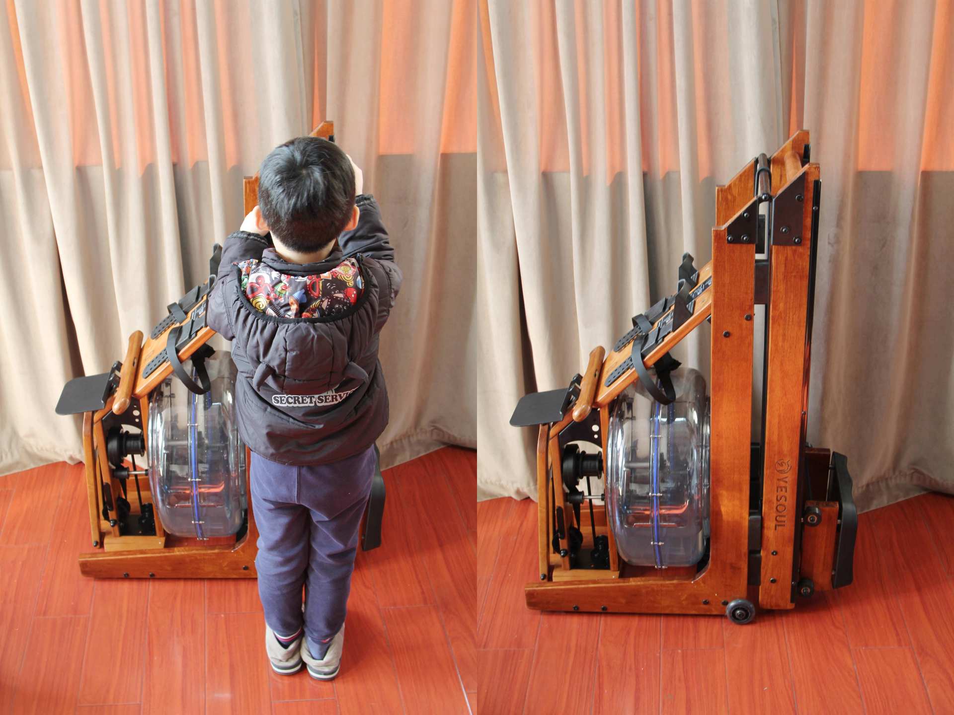 中国皮划艇队划船机,皮艇划船机正确姿势