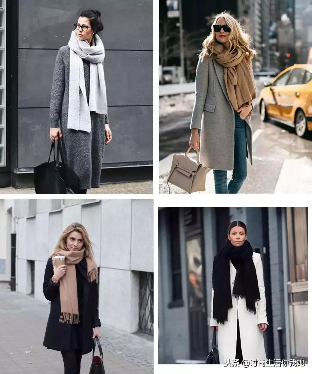 你穿“大衣+围巾”的样子，帅呆了！