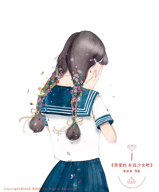 自己做ins插画卡片少女心 (少女心简单插画可爱小图案)