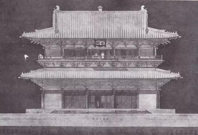 梁思成蓟县独乐寺,梁思成在独乐寺照片