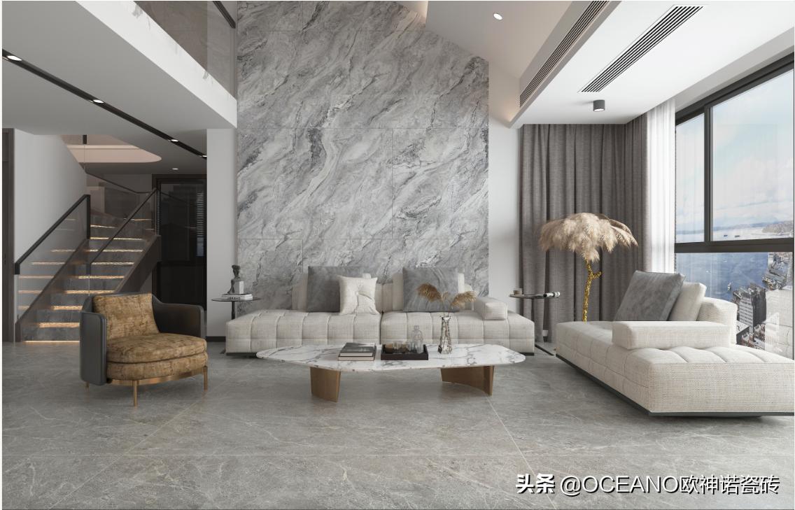 今年流行沙发高级灰客厅效果图,极简大气高级灰客厅