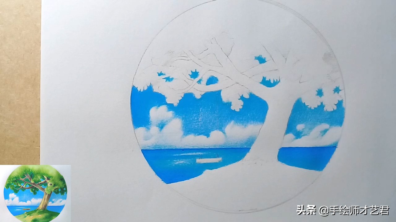 用彩铅画简单好看的风景画教程,彩铅画风景画教程入门简单