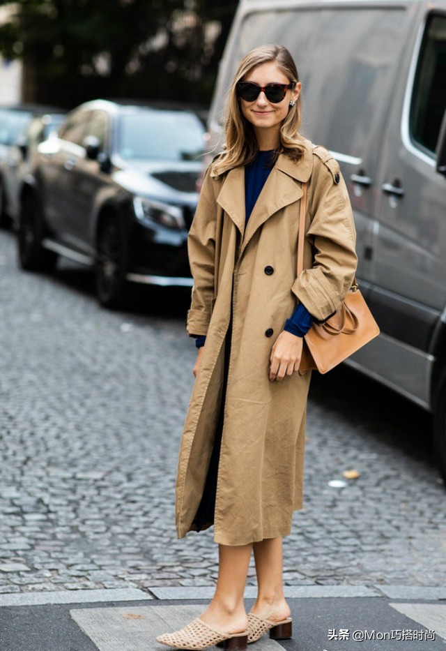 秋天长风衣这样穿真的太好看了,长风衣时尚大气上档次